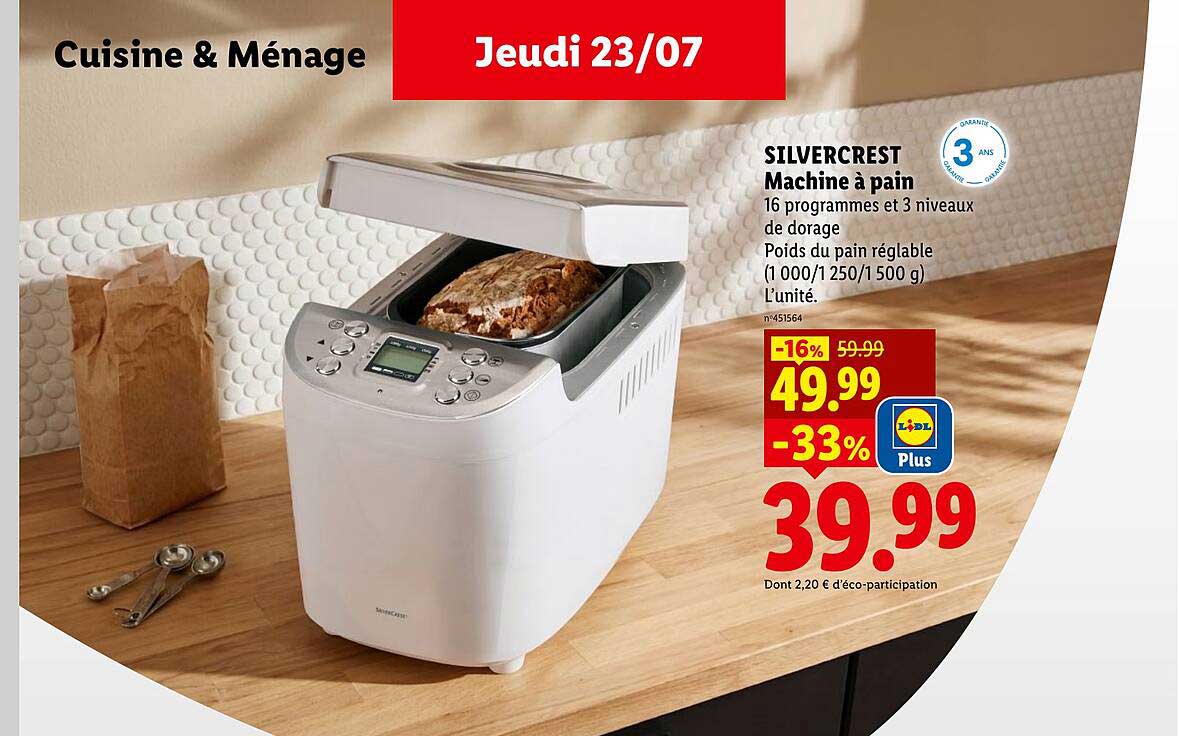 Silvercrest Machine à pain