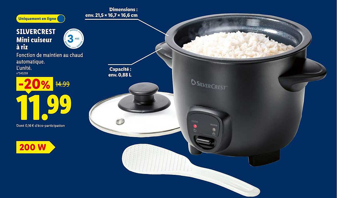 SILVERCREST Mini cuiseur à riz