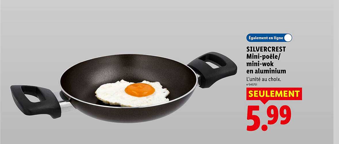 SILVERCREST Mini-poêle/ mini-wok en aluminium