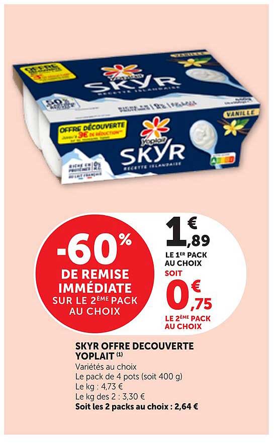 SKYR OFFRE DECOUVERTE YOPLAIT