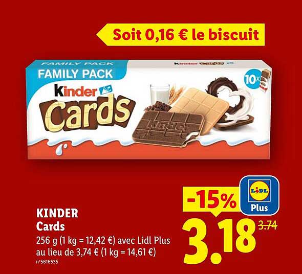 Soit 0,16 € le biscuit