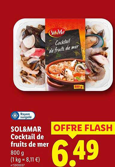 SOL&MAR Cocktail de fruits de mer 800 g