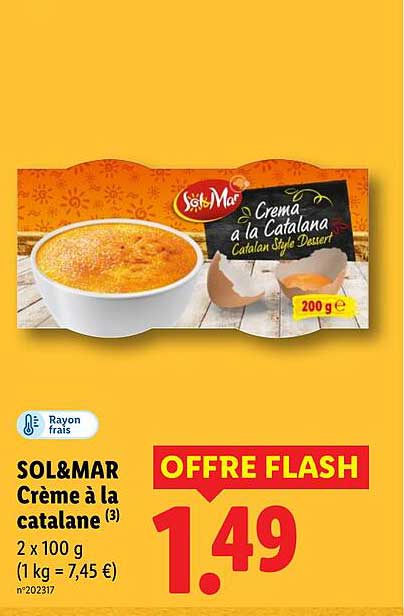 SOL&MAR Crème à la catalane