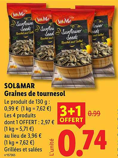 SOL&MAR Graines de tournesol