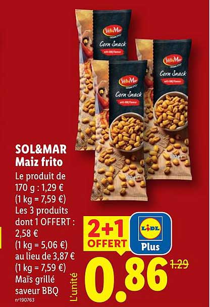 SOL&MAR Maiz frito