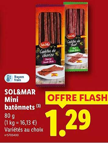 SOL&MAR Mini bâtonnets