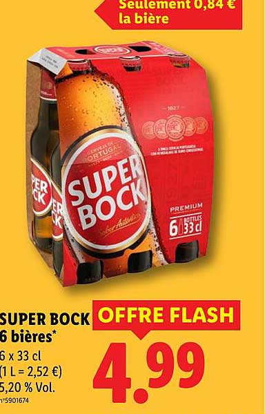 SUPER BOCK 6 bières*