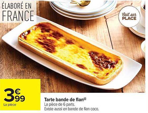 Tarte bande de flan