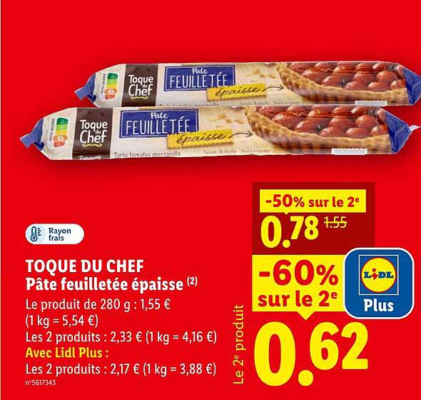 TOQUE DU CHEF Pâte feuilletée épaisse (2)