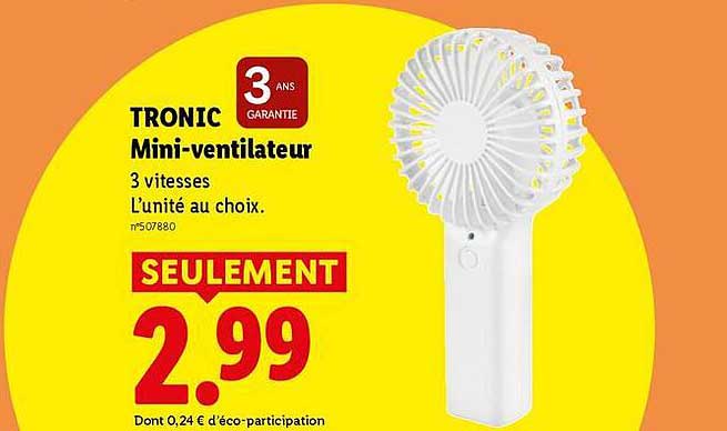 TRONIC Mini-ventilateur