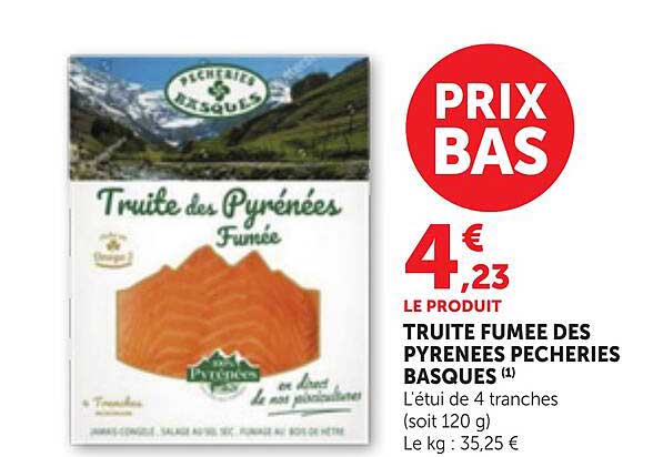 TRUITE FUMEE DES PYRENEES PECHERIES BASQUES