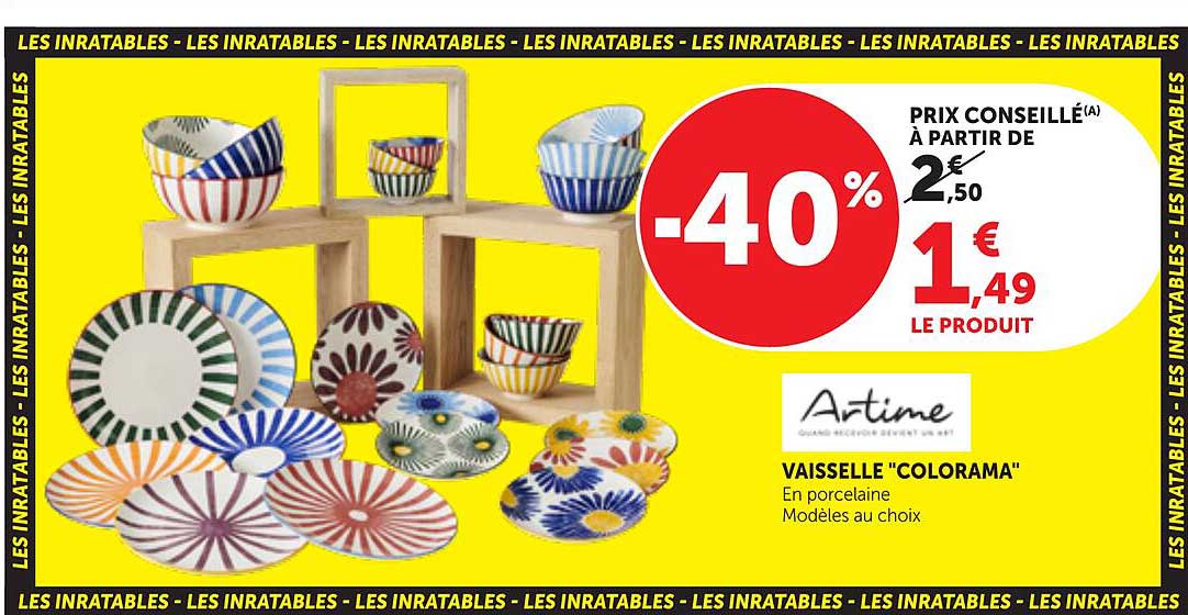 VAISSELLE "COLORAMA"