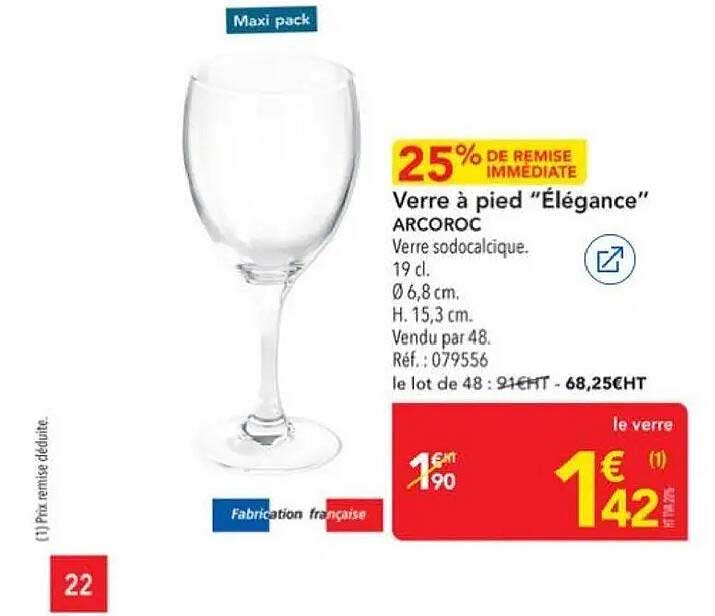 Verre à pied “Elégance”