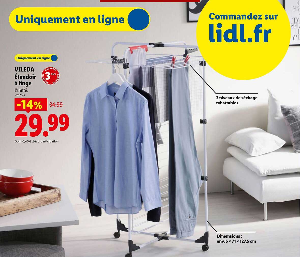VILEDA Étendoir à linge