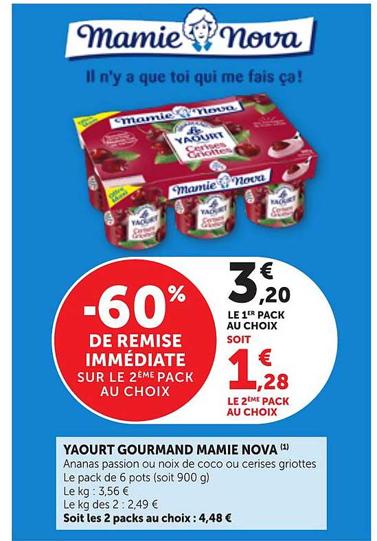 YAOURT GOURMAND MAMIE NOVA