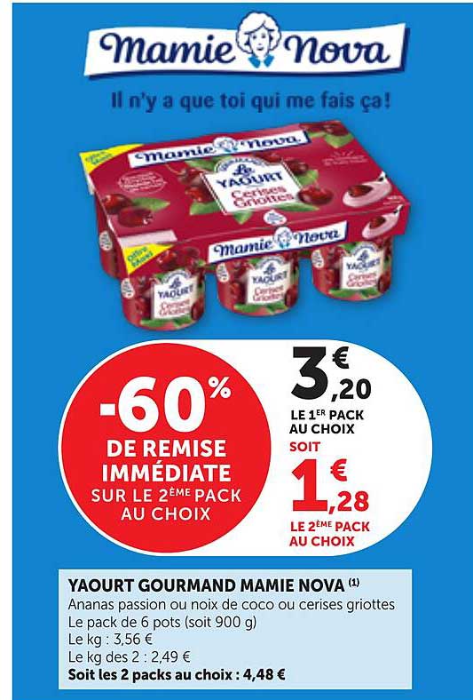 YAOURT GOURMAND MAMIE NOVA