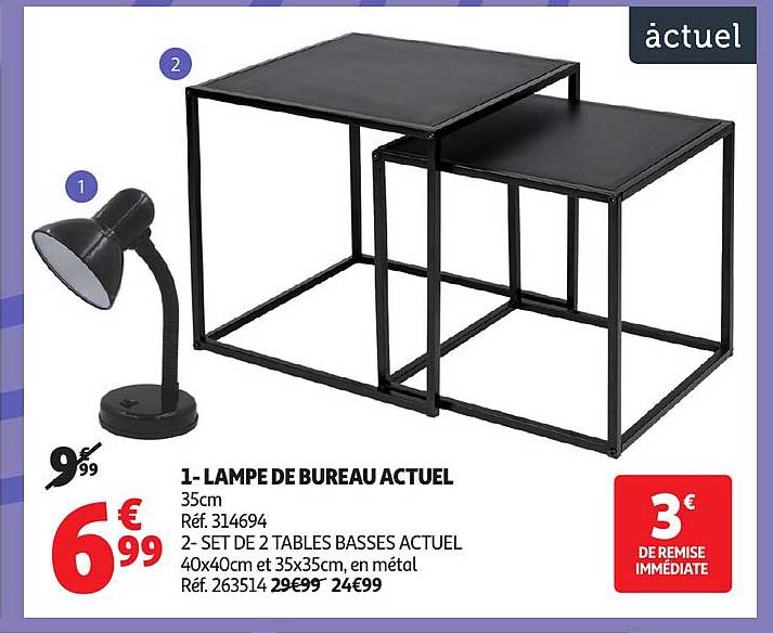 1- LAMPE DE BUREAU ACTUEL