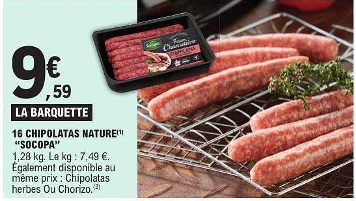 16 CHIPOLATAS NATURE SOCOPA