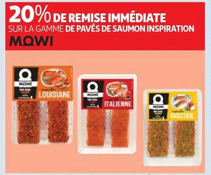 20% DE REMISE IMMÉDIATE SUR LA GAMME DE PAVÉS DE SAUMON INSPIRATION