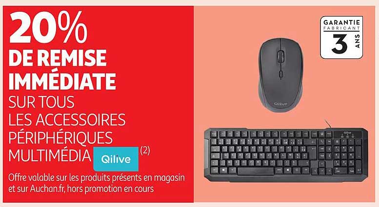 20% DE REMISE IMMÉDIATE SUR TOUS LES ACCESSOIRES PÉRIPHÉRIQUES MULTIMÉDIA