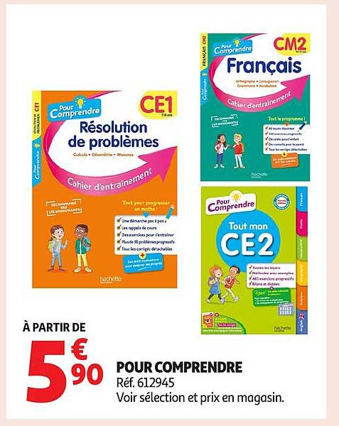 À PARTIR DE 5 € 90 POUR COMPRENDRE