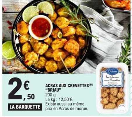ACRAS AUX CREVETTES "BRIAU"