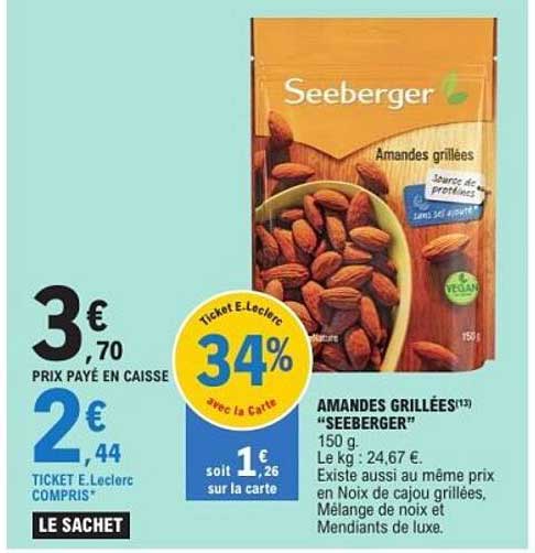 Amandes grillées "SEEBERGER"