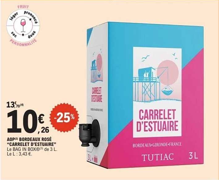 AOP BORDEAUX ROSÉ "CARRELET D'ESTUAIRE"