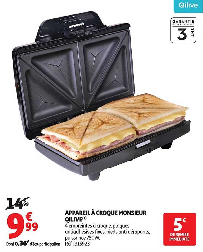 APPAREIL À CROQUE MONSIEUR QILIVE