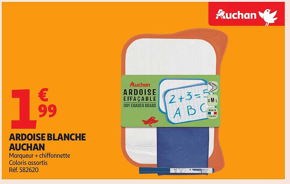 ARDOISE BLANCHE AUCHAN