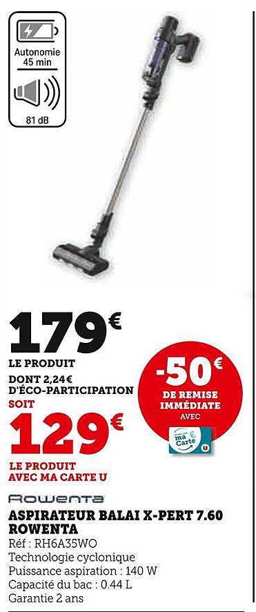 ASPIRATEUR BALAI X-PERT 7.60 ROWENTA