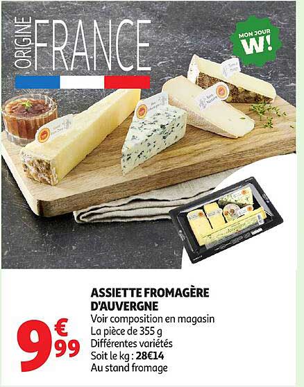 ASSIETTE FROMAGÈRE D'AUVERGNE