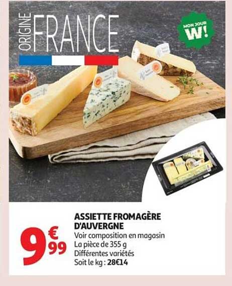 ASSIETTE FROMAGÈRE D'AUVERGNE