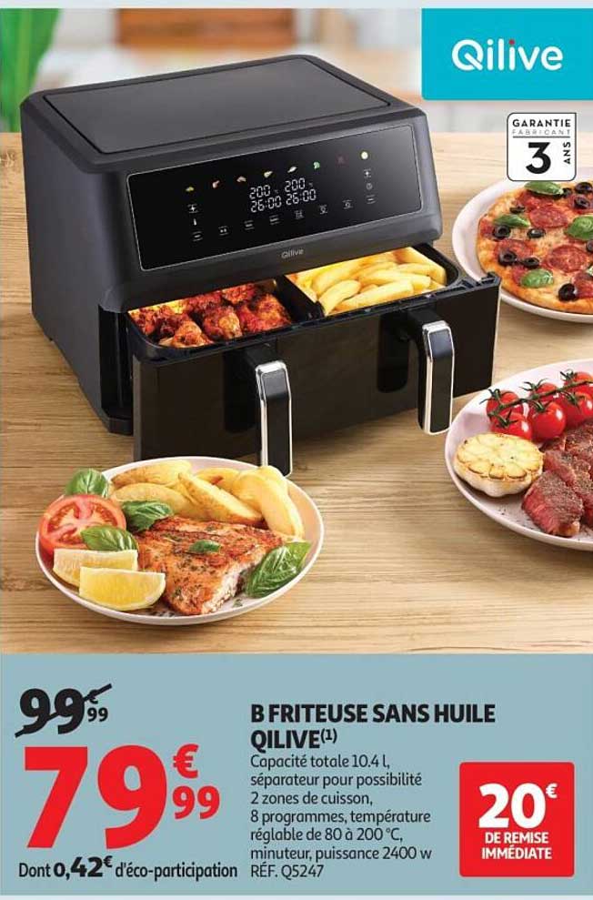 B FRITEUSE SANS HUILE QILIVE