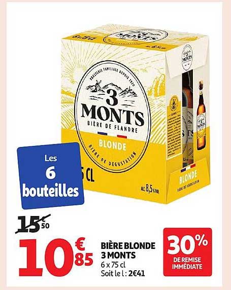 BIÈRE BLONDE 3 MONTS
