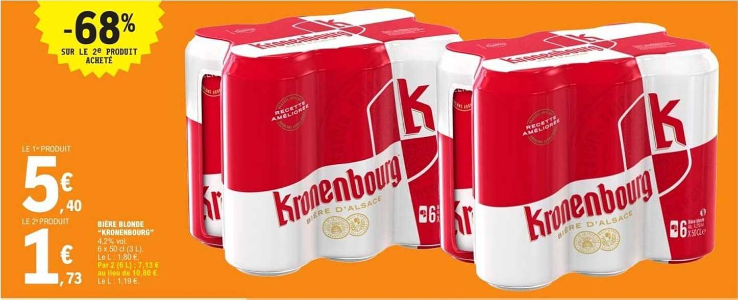 Bière blonde "Kronenbourg"