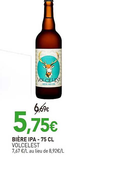 BIÈRE IPA - 75 CL VOLCELEST