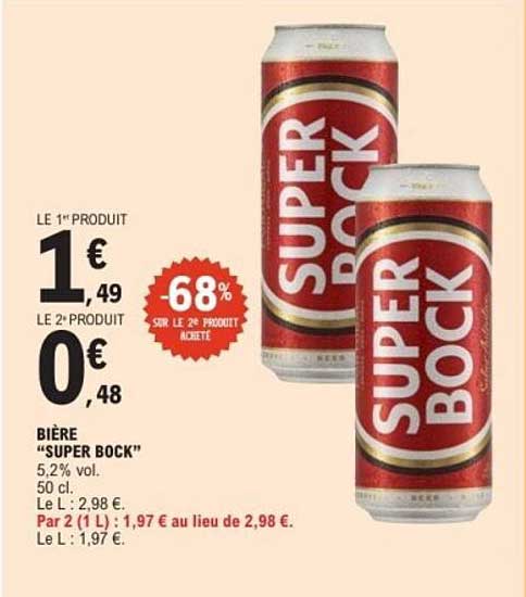 BIÈRE "SUPER BOCK"