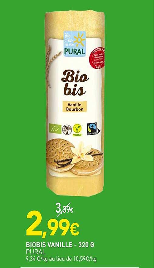 BIOBIS VANILLE - 320 G PURAL