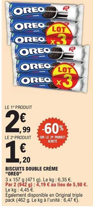 BISCUITS DOUBLE CRÈME “OREO”