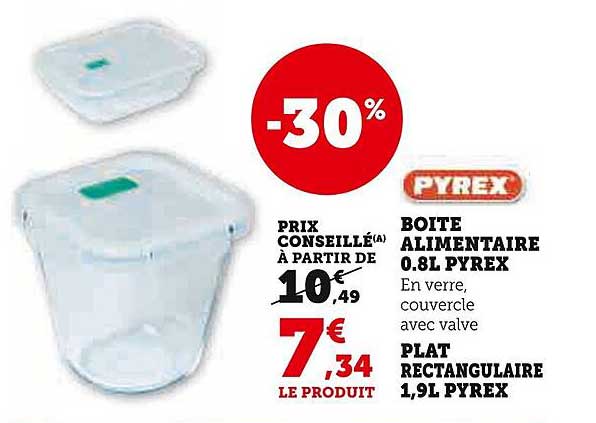 BOITE ALIMENTAIRE 0.8L PYREX