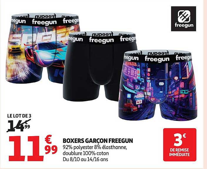 BOXERS GARCON FREEGUN