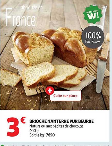 BRIOCHE NANTERRE PUR BEURRE