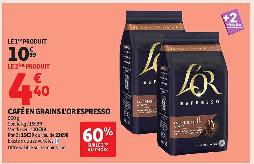 CAFÉ EN GRAINS L'OR ESPRESSO