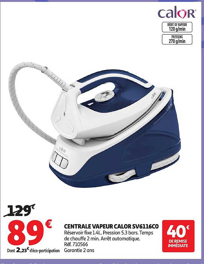 CENTRALE VAPEUR CALOR SV6116CO