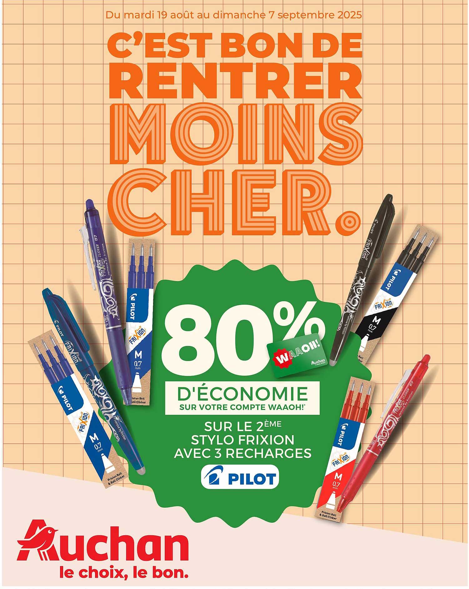 C’est bon de rentrer moins cher.