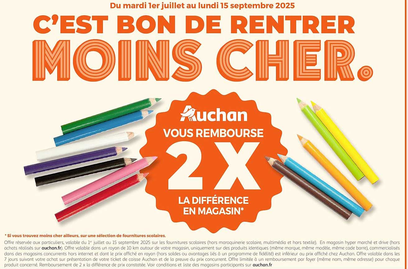 C’EST BON DE RENTRER MOINS CHER.
