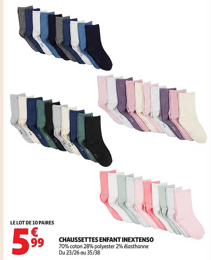CHAUSSETTES ENFANT INEXTENSO