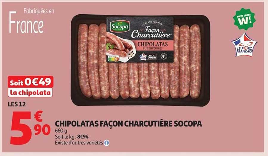 CHIPOLATAS FAÇON CHARCUTIÈRE SOCOPA