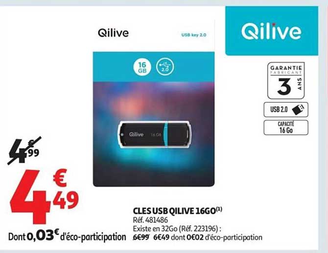 CLES USB QILIVE 16GO